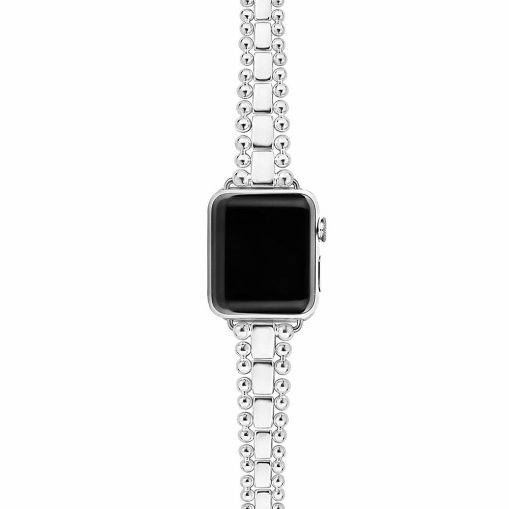 LAGOS Sterling Silver Beaded Link Apple Watch Band